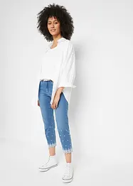 Straight Capri Jeans Mid Waist, bonprix