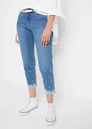 Straight Capri Jeans Mid Waist, bonprix