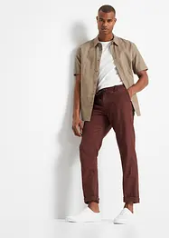 Chinos med linneandel, Regular Fit, Straight, bonprix