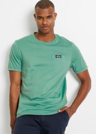 T-shirt med ficka (2-pack), ekologisk bomull, bpc bonprix collection