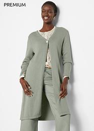 Lång cardigan med sidenandel, bpc selection premium
