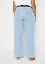 Stretchjeans med medelhög midja och vida ben, bonprix