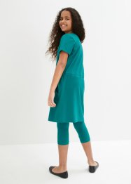 Jerseyklänning + 3/4-leggings för flickor (2 delar), bpc bonprix collection