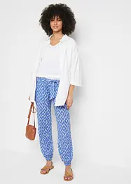 Mammabyxa i luftig viskos, Loose Fit, bonprix