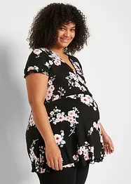 Blommig mamma-/amningstunika i viskos, bonprix