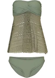 Lång bandeautankini (2 delar), bonprix