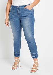 Stuprörsjeans med fransar, BODYFLIRT