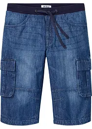 Långa jeansbermudas, Relaxed Fit, bonprix