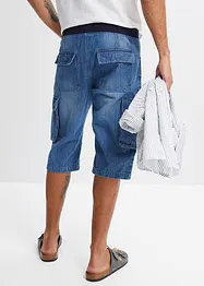 Långa jeansbermudas, Relaxed Fit, bonprix