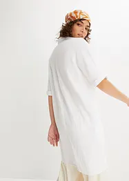 Lång muslinblus i oversizemodell av bomullsmuslin, bonprix