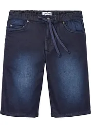 Trikåbermudas med bekvämt snitt och jeanslook, normal passform, bonprix