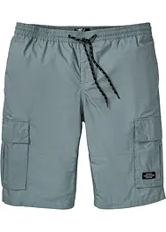 Dra på-bermudas i cargomodell med bekväm snitt, Regular Fit, bonprix