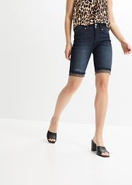 Jeansbermudas med hög midja, BODYFLIRT boutique
