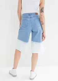 Wide Leg Jeans Bermudas, Mid Waist, Dip Dye, John Baner JEANSWEAR