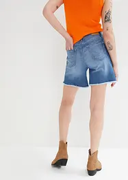 Stretchiga jeansshorts, Mid Waist, bonprix