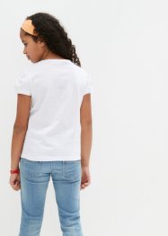 T-shirt med rusch för flickor, bpc bonprix collection