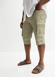 Stretchiga bermudas i cargomodell med bekvämt snitt, normal passform, bonprix