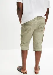 Stretchiga bermudas i cargomodell med bekvämt snitt, normal passform, bonprix