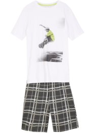 T-shirt och trikåshorts för barn (2 delar) i ekologisk bomull, bpc bonprix collection
