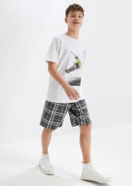 T-shirt och trikåshorts för barn (2 delar) i ekologisk bomull, bpc bonprix collection