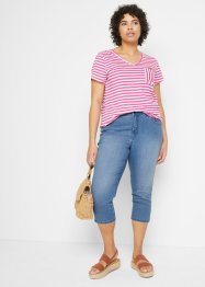 Slim Fit Capri Jeans Mid Waist, (2-pack), bonprix