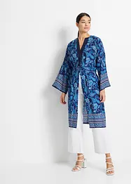 Ledig satinblus med överskurna ärmar, bonprix
