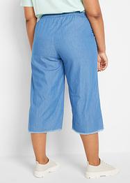 Vida dra på-jeans med fransar i bensluten, bpc bonprix collection