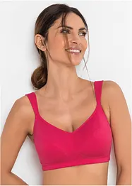 BH utan bygel med ekologisk bomull (2-pack), bonprix