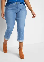 Straight Capri Jeans Mid Waist, bonprix