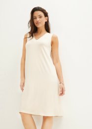Avslappnad klänning med V-ringning, bpc bonprix collection