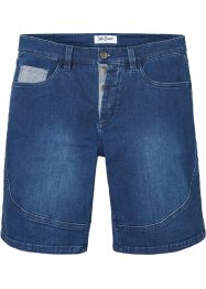 Långa stretchiga jeansshorts, normal passform, John Baner JEANSWEAR