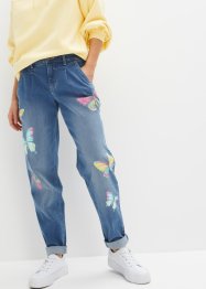 Mönstrade tunnformade jeans, RAINBOW