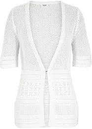 Hålmönstrad cardigan, bonprix