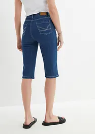 Stretchiga jeansbermudas, Slim Fit, High Waist, bonprix