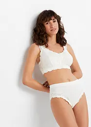 Bralette med framknäppning utan bygel, bonprix