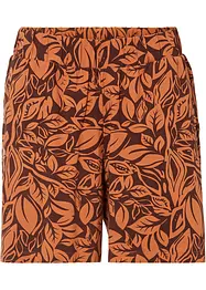 Mönstrade jerseyshorts av elastisk bomullsmix, bonprix