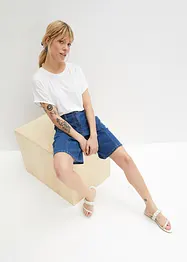 Wide Leg Jeans Shorts High Waist, bpc bonprix collection