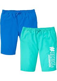 Strandshorts med återvunnen polyester (2-pack), bpc bonprix collection