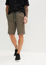 Dra på-bermudas i bomull, Regular Fit, bonprix