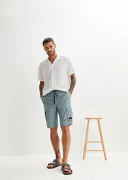 Dra på-bermudas i cargomodell med bekväm snitt, Regular Fit, bonprix