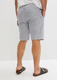 Bermudas med linne, normal passform, bonprix