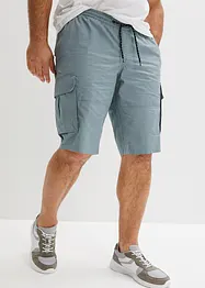 Dra på-bermudas i cargomodell med bekväm snitt, Regular Fit, bonprix