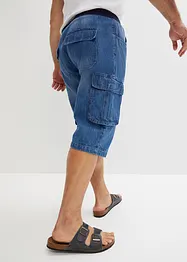 Långa jeansbermudas, Loose Fit, bonprix