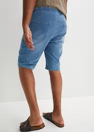 Trikåbermudas med bekvämt snitt och jeanslook, normal passform, bonprix