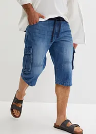 Långa jeansbermudas, Loose Fit, bonprix