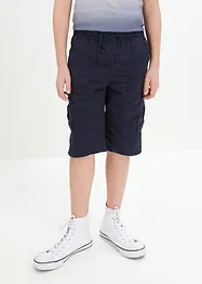 Cargobermudas i dra på-modell av ren bomull för barn, Regular Fit, bonprix