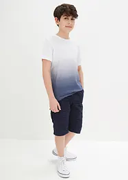 Cargobermudas i dra på-modell av ren bomull för barn, Regular Fit, bonprix