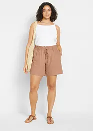 Paperbag-linneshorts, bonprix