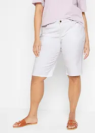 Bekväma stretchiga jeansbermudas, bonprix