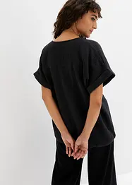 Muslinblus med korta ärmar, bonprix